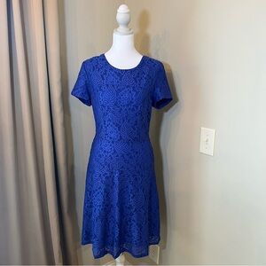 Gibson Latimer Elegant Blue Lace Dress NWT Size S Easter